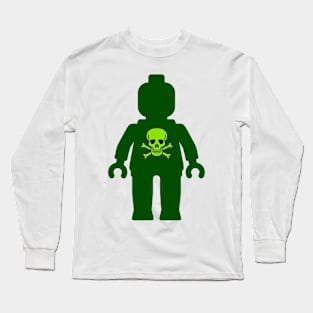 Minifig with Skull Design Long Sleeve T-Shirt